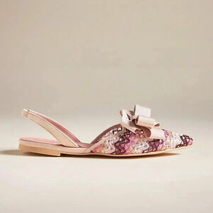 New Anthropologie Pretty Ballerinas Ella Ballet Flats Crochet Womens 7